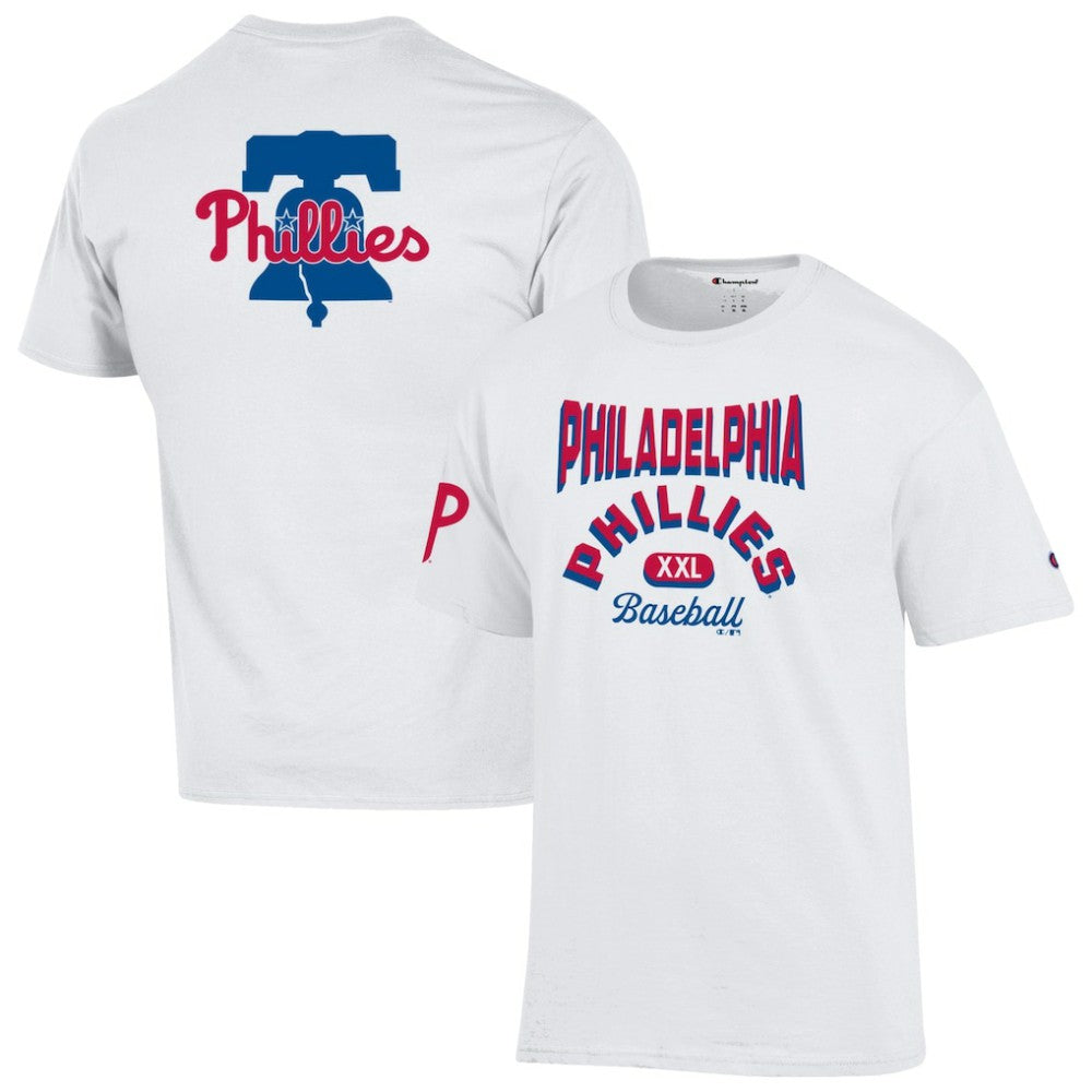 Philadelphia Phillies Champion 3-Hit Jersey T-Shirt - White Jerseys