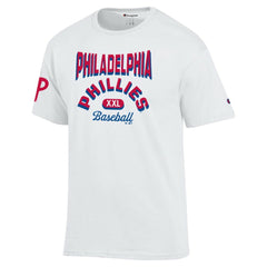 Philadelphia Phillies Champion 3-Hit Jersey T-Shirt - White Jerseys