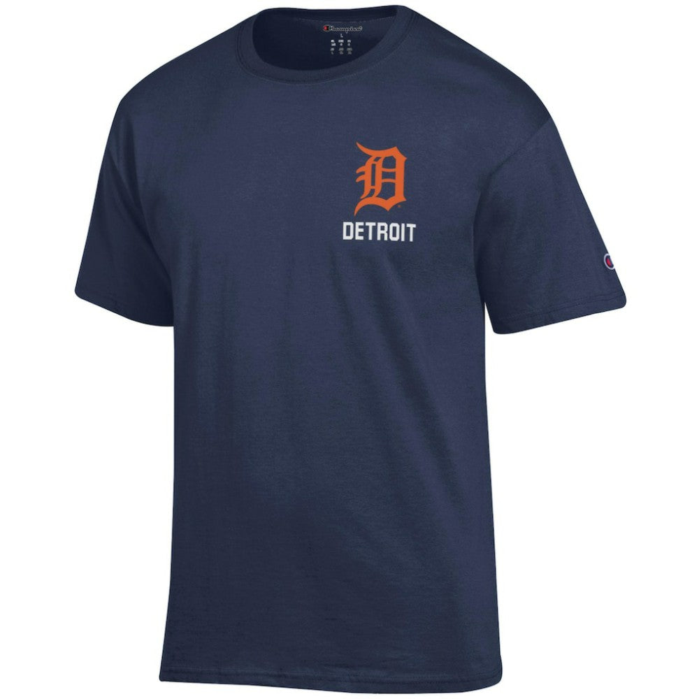 Detroit Tigers Champion Jersey T-Shirt - Navy Jerseys