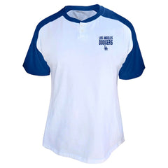 Shohei Ohtani Los Angeles Dodgers Profile Women's Plus Size Name & Number Raglan Henley T-Shirt - White T-shirts