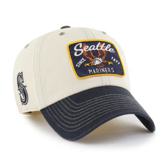 Seattle Mariners '47 Keepsake Collection Clean Up Adjustable Hat - Natural/Navy Hats