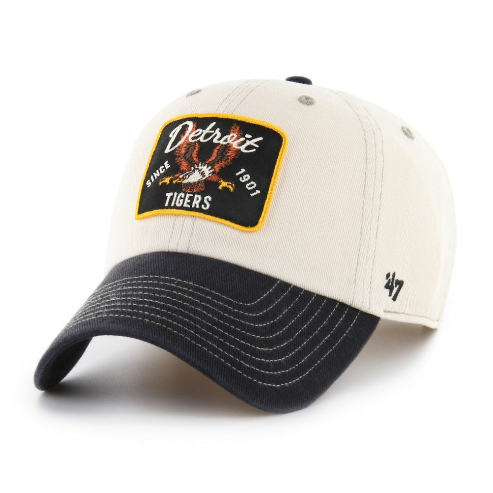 Detroit Tigers '47 Keepsake Collection Clean Up Adjustable Hat - Natural/Black Hats