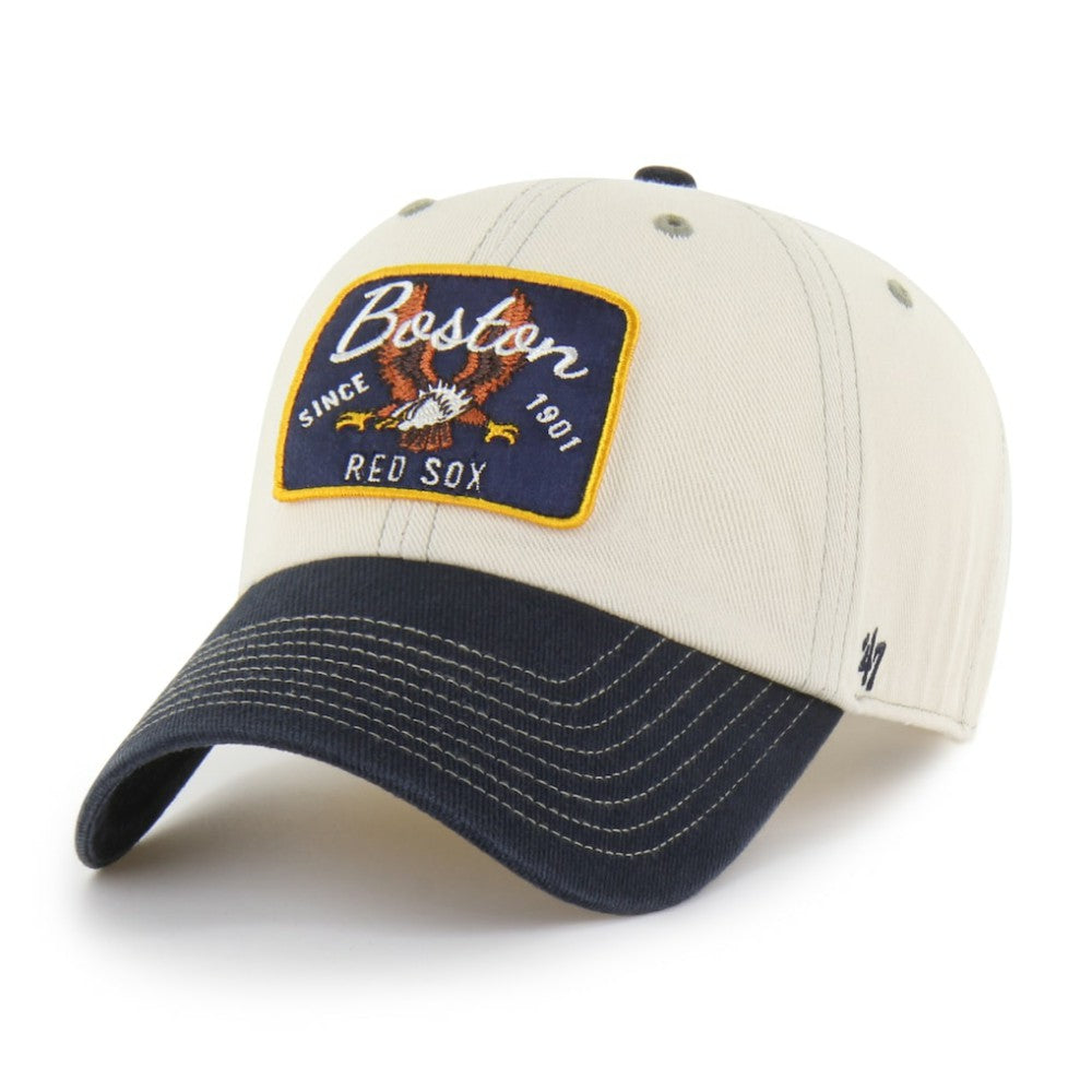 Boston Red Sox '47 Keepsake Collection Clean Up Adjustable Hat - Natural/Navy Hats