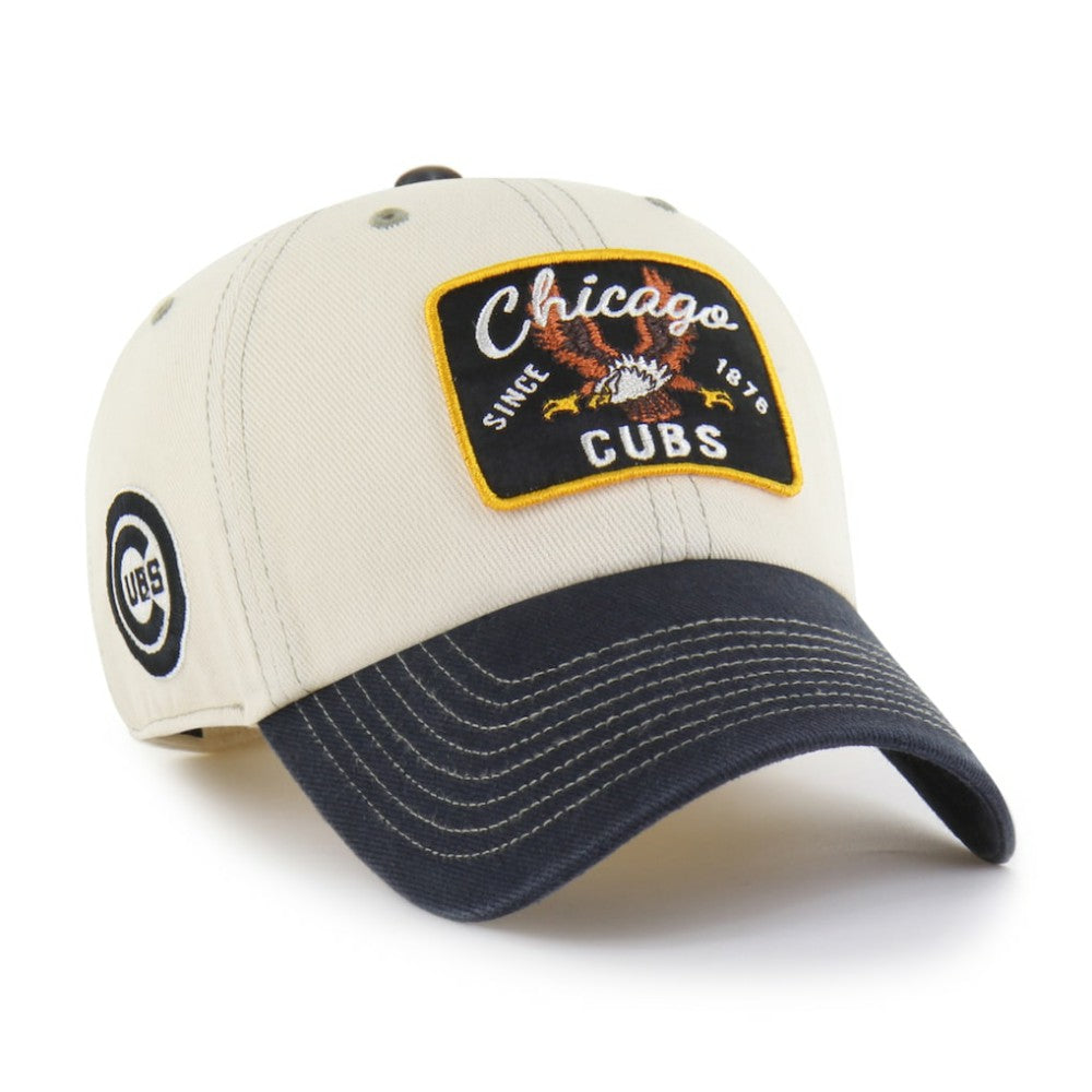 Chicago Cubs '47 Keepsake Collection Clean Up Adjustable Hat - Natural/Black Hats