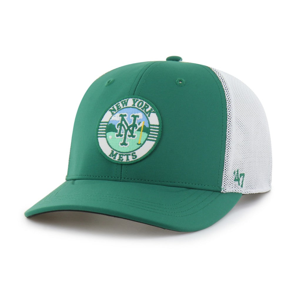 New York Mets '47 Elevated Greens Adjustable Trucker Hat - Kelly Green/White Hats