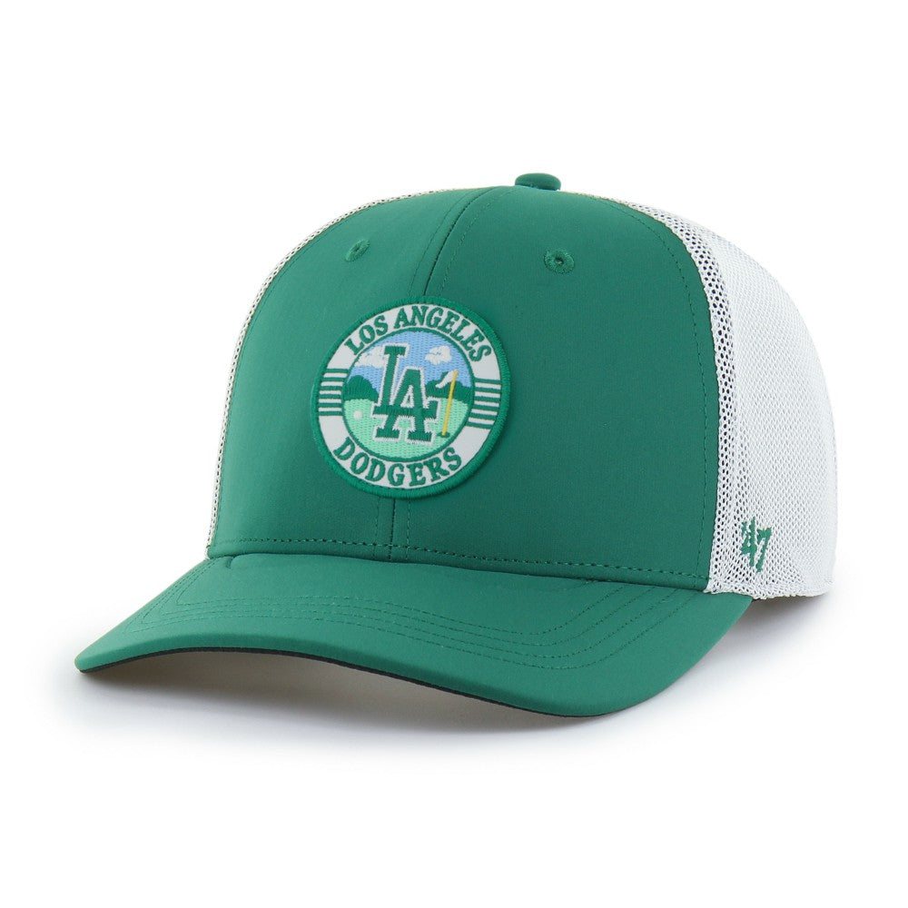 Los Angeles Dodgers '47 Elevated Greens Adjustable Trucker Hat - Kelly Green/White Hats