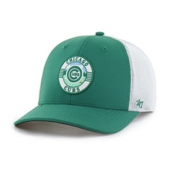 Chicago Cubs '47 Elevated Greens Adjustable Trucker Hat - Kelly Green/White Hats