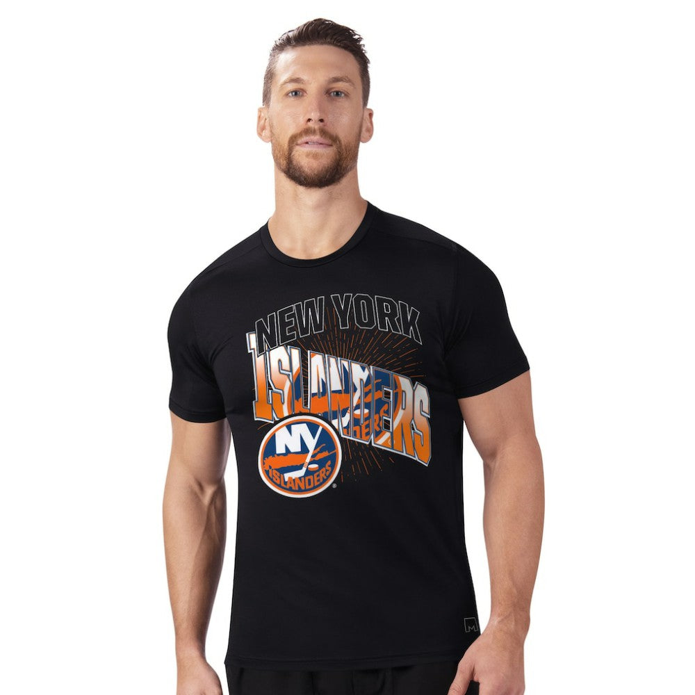 NHL New York Islanders MSX by Michael Strahan Festive T-Shirt - Black