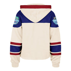 NHL New York Rangers '47 Women's 2026 NHL Winter Classic Cropped Superior Lacer Hoodie - Cream
