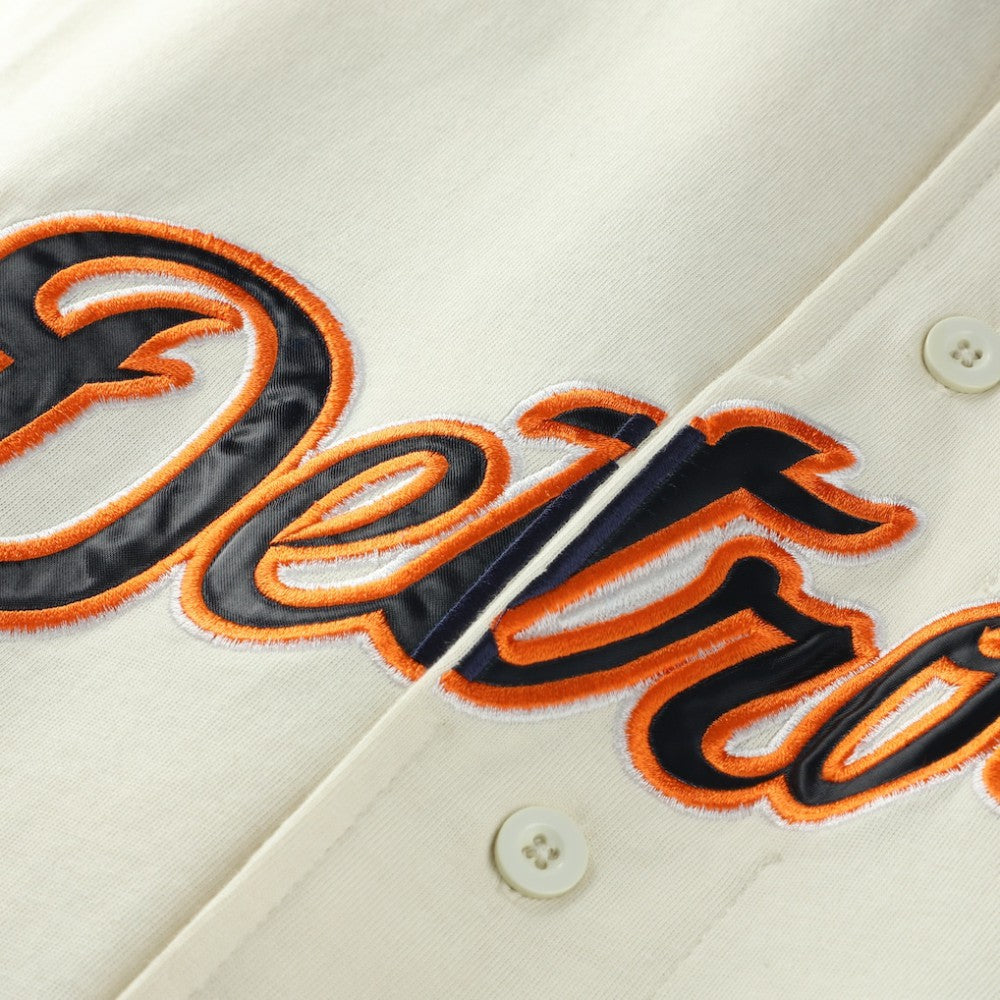 Detroit Tigers Profile Big & Tall Two-Color Fashion Jersey - Cream/Navy Jerseys