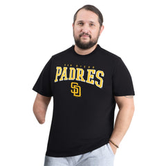San Diego Padres G-III Sports by Carl Banks Adaptive Classic Team Spirit T-Shirt - Black T-shirts