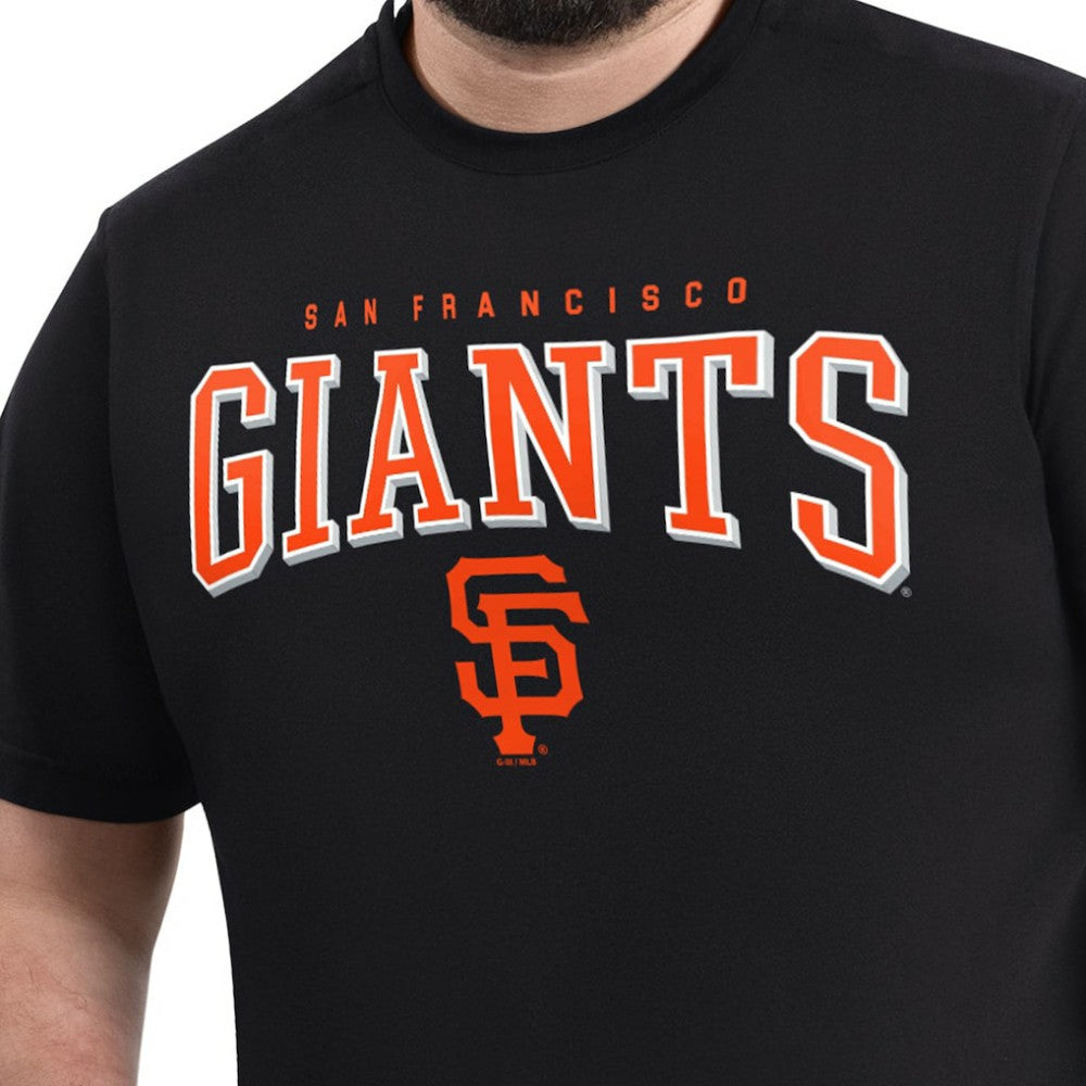 San Francisco Giants G-III Sports by Carl Banks Adaptive Classic Team Spirit T-Shirt - Black T-shirts
