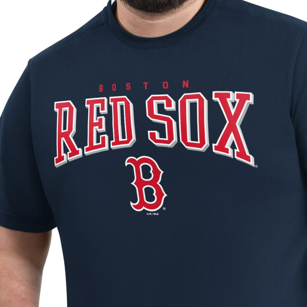 Boston Red Sox G-III Sports by Carl Banks Adaptive Classic Team Spirit T-Shirt - Navy T-shirts
