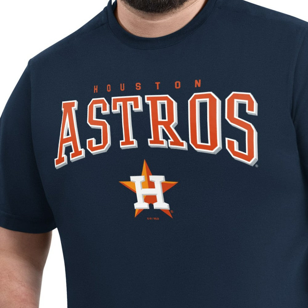 Houston Astros G-III Sports by Carl Banks Adaptive Classic Team Spirit T-Shirt - Navy T-shirts