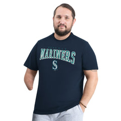 Seattle Mariners G-III Sports by Carl Banks Adaptive Classic Team Spirit T-Shirt - Navy T-shirts