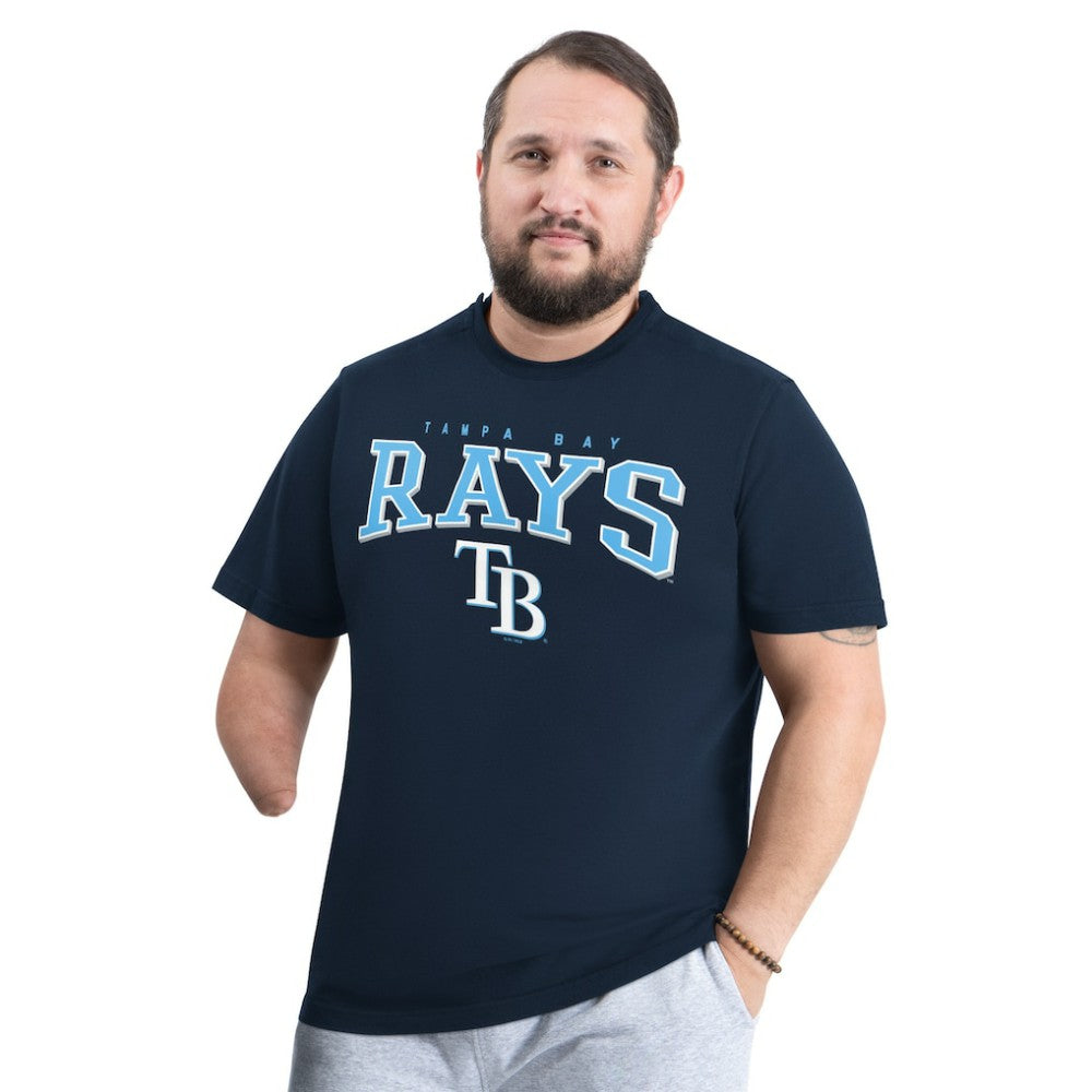 Tampa Bay Rays G-III Sports by Carl Banks Adaptive Classic Team Spirit T-Shirt - Navy T-shirts