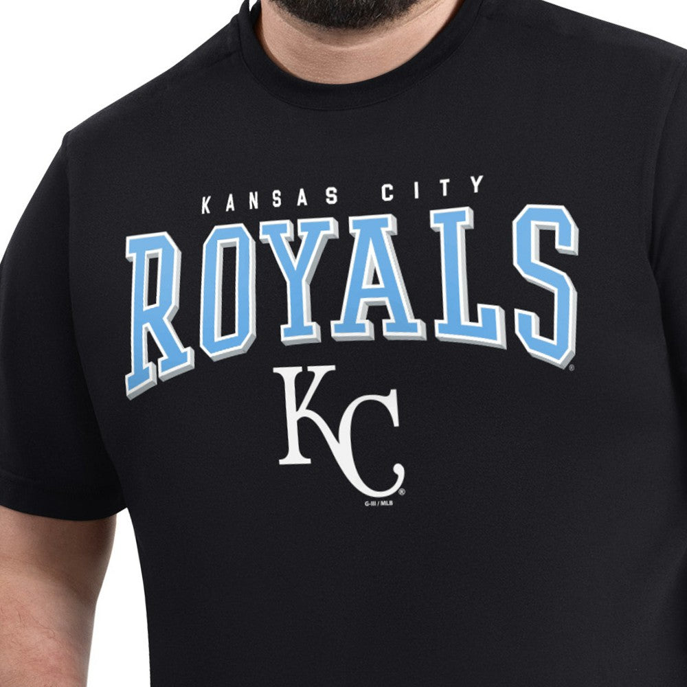 Kansas City Royals G-III Sports by Carl Banks Adaptive Classic Team Spirit T-Shirt - Black T-shirts