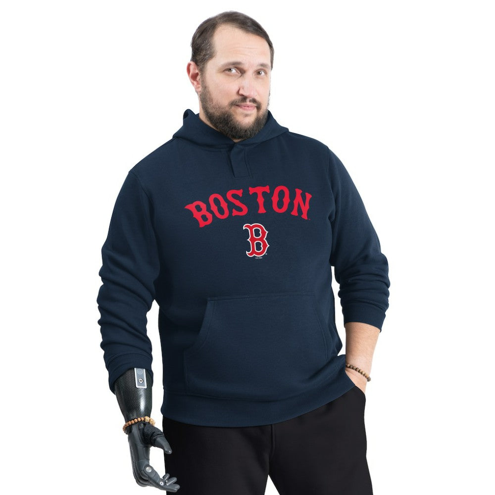 Boston Red Sox G-III Sports by Carl Banks Adaptive Lockup Fleece Hoodie - Navy Hoodies