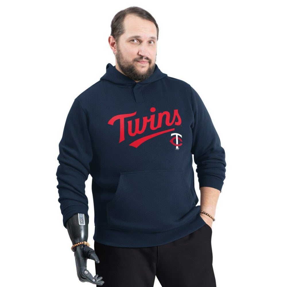 Minnesota Twins G-III Sports by Carl Banks Adaptive Lockup Fleece Hoodie - Navy Hoodies