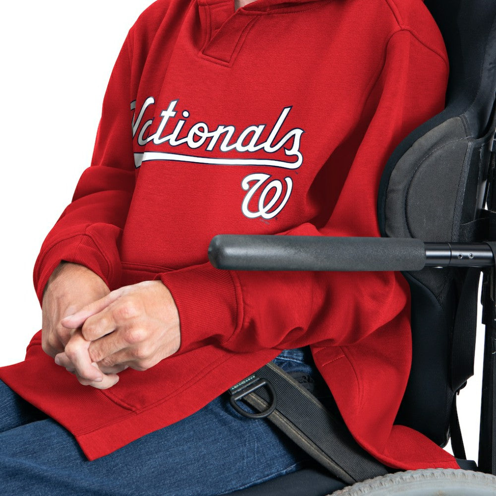 Washington Nationals G-III Sports by Carl Banks Adaptive Lockup Fleece Hoodie - Red Hoodies