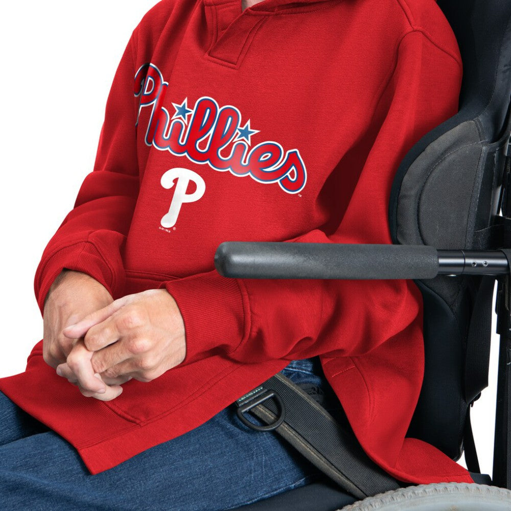 Philadelphia Phillies G-III Sports by Carl Banks Adaptive Lockup Fleece Hoodie - Red Hoodies