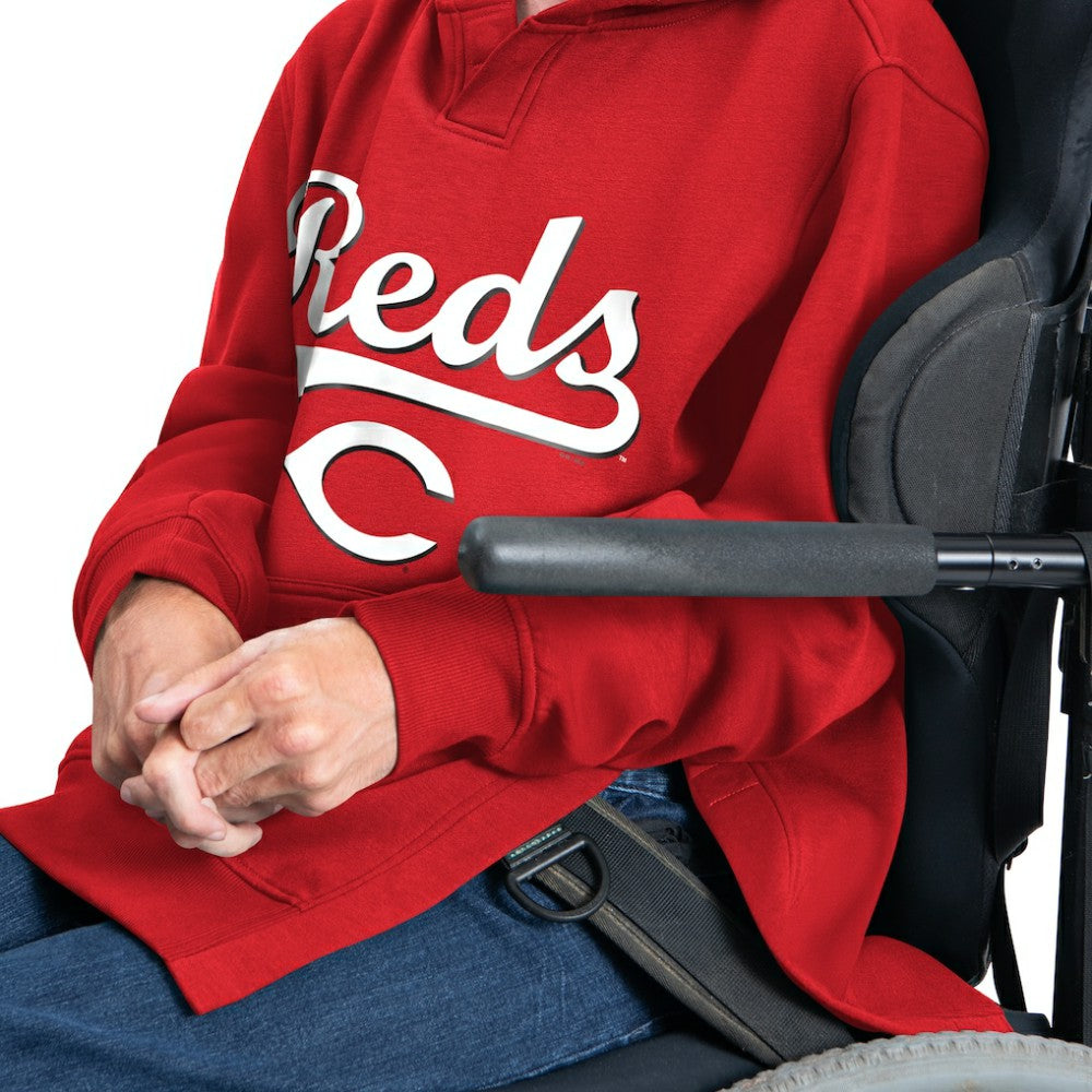 Cincinnati Reds G-III Sports by Carl Banks Adaptive Lockup Fleece Hoodie - Red Hoodies