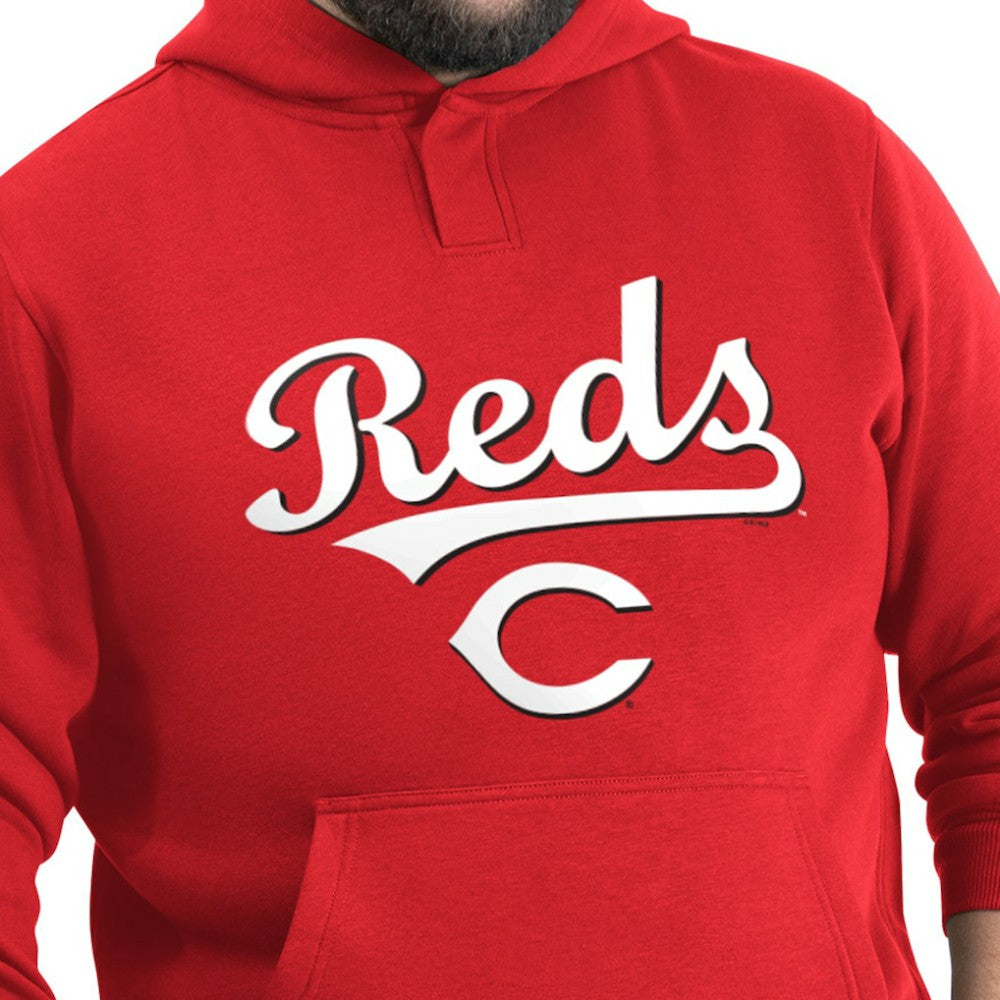 Cincinnati Reds G-III Sports by Carl Banks Adaptive Lockup Fleece Hoodie - Red Hoodies