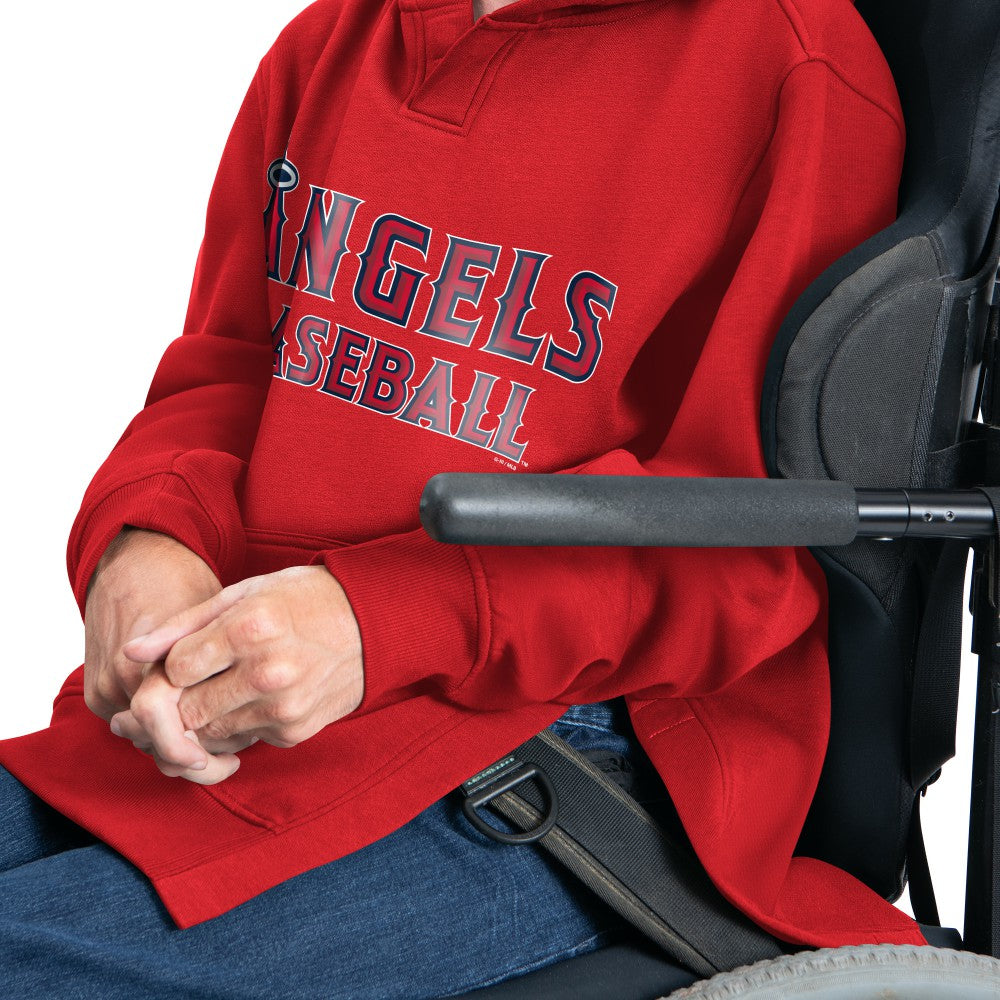 Los Angeles Angels G-III Sports by Carl Banks Adaptive Lockup Fleece Hoodie - Red Hoodies