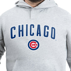 Chicago Cubs G-III Sports by Carl Banks Adaptive Lockup Fleece Hoodie - Gray Hoodies