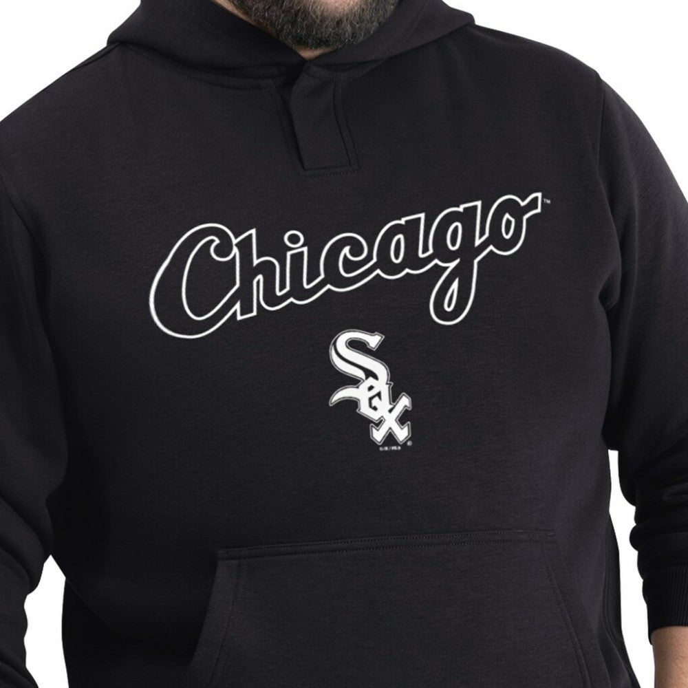 Chicago White Sox G-III Sports by Carl Banks Adaptive Lockup Fleece Hoodie - Black Hoodies