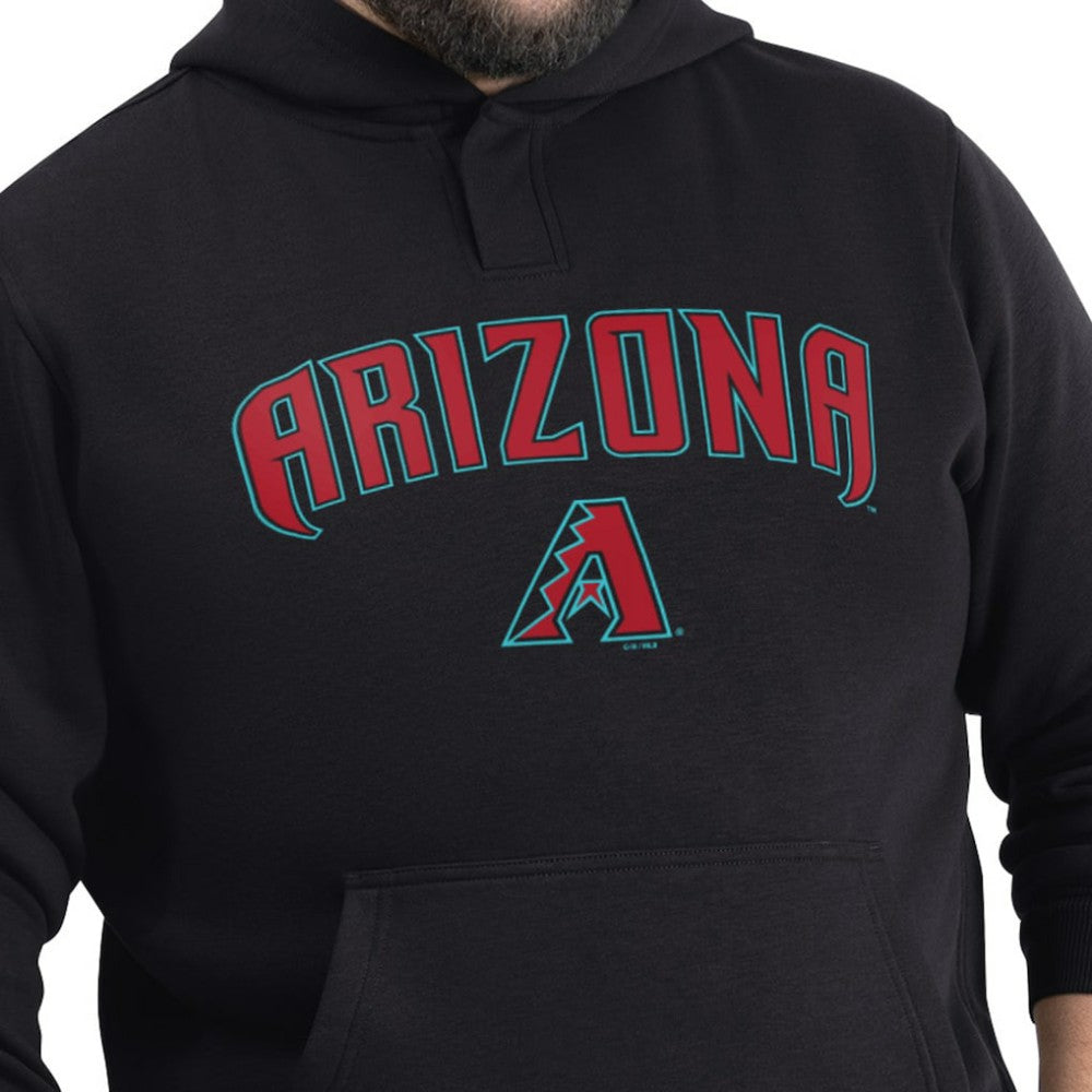 Arizona Diamondbacks G-III Sports by Carl Banks Adaptive Lockup Fleece Hoodie - Black Hoodies