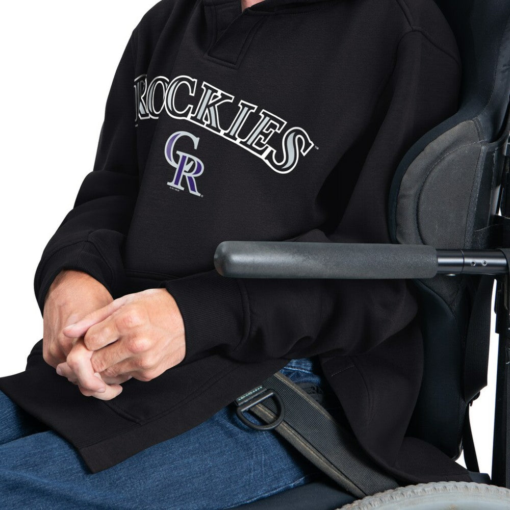 Colorado Rockies G-III Sports by Carl Banks Adaptive Lockup Fleece Hoodie - Black Hoodies
