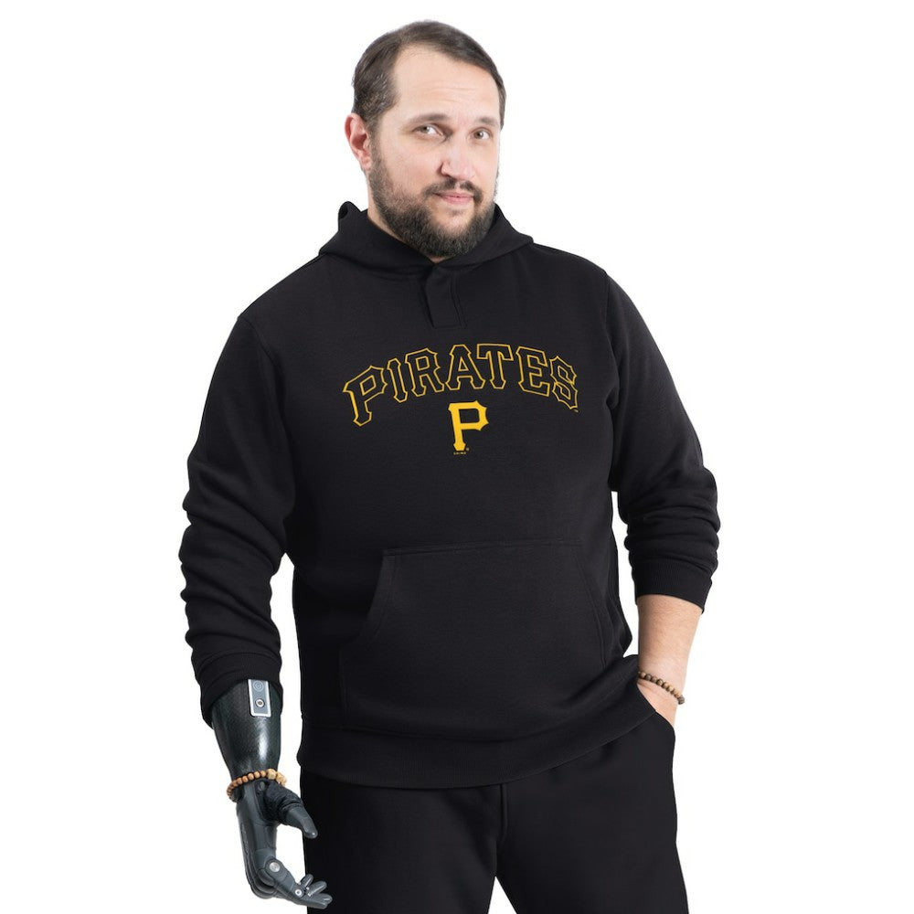 Pittsburgh Pirates G-III Sports by Carl Banks Adaptive Lockup Fleece Hoodie - Black Hoodies