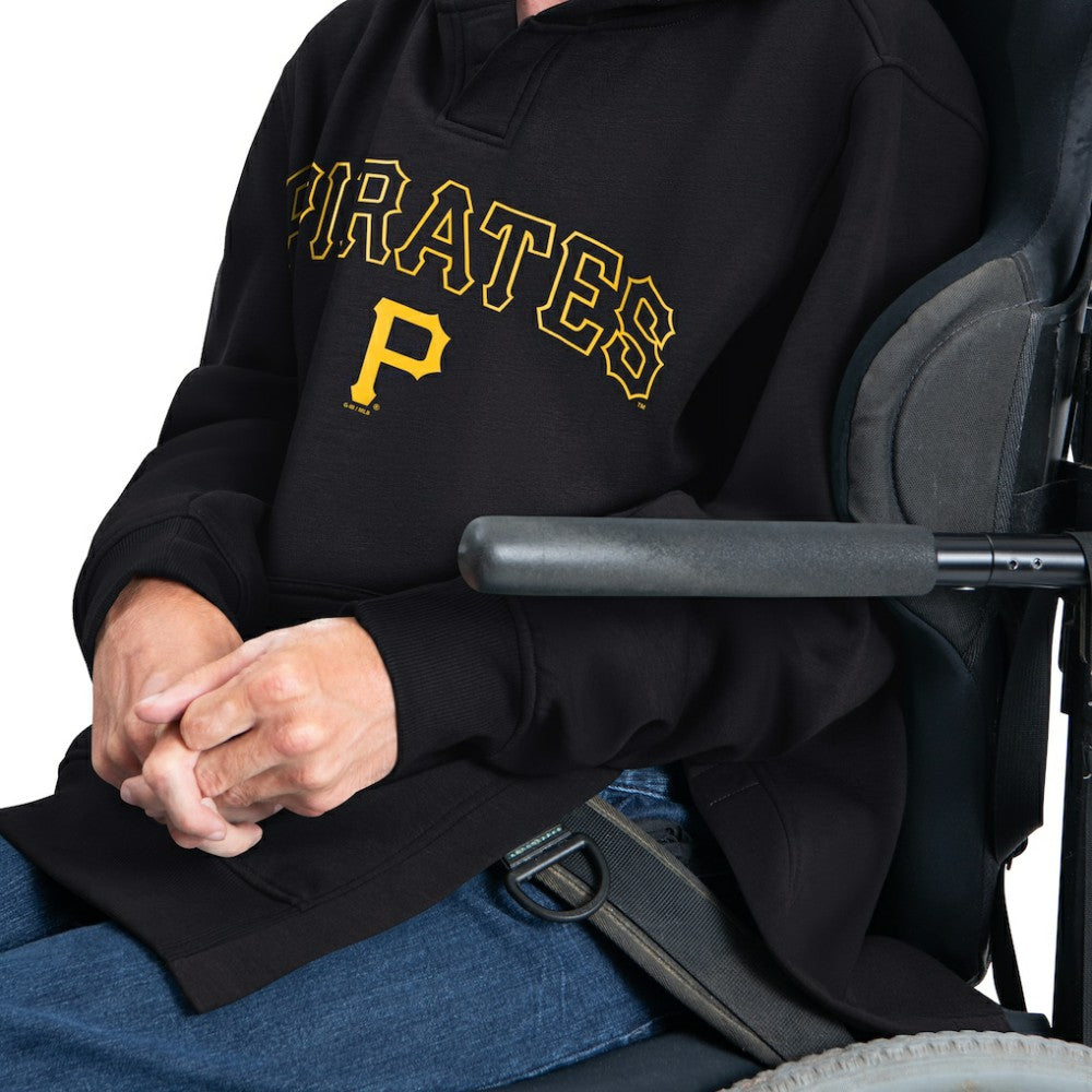 Pittsburgh Pirates G-III Sports by Carl Banks Adaptive Lockup Fleece Hoodie - Black Hoodies