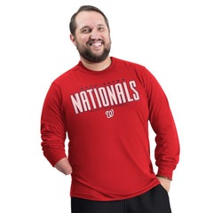 Washington Nationals G-III Sports by Carl Banks Adaptive Long Sleeve T-Shirt - Red T-shirts