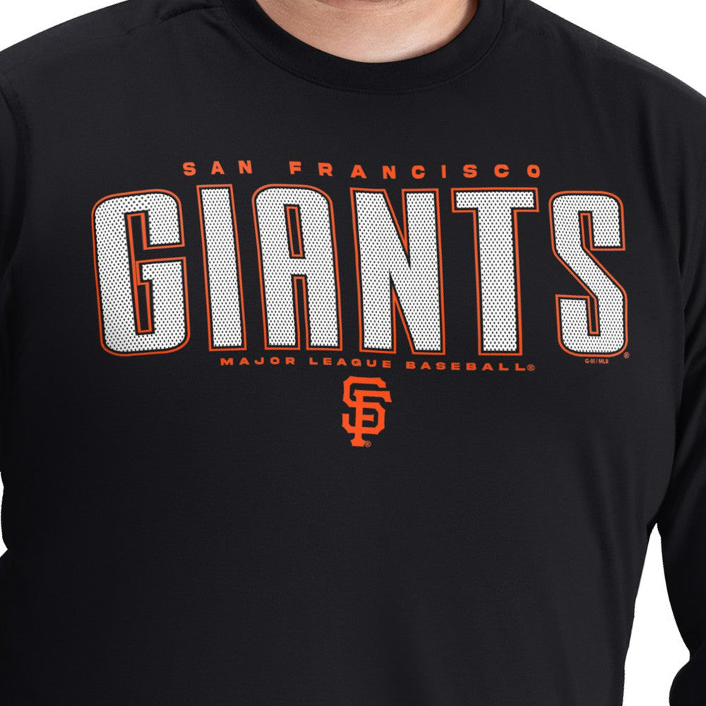 San Francisco Giants G-III Sports by Carl Banks Adaptive Long Sleeve T-Shirt - Black T-shirts
