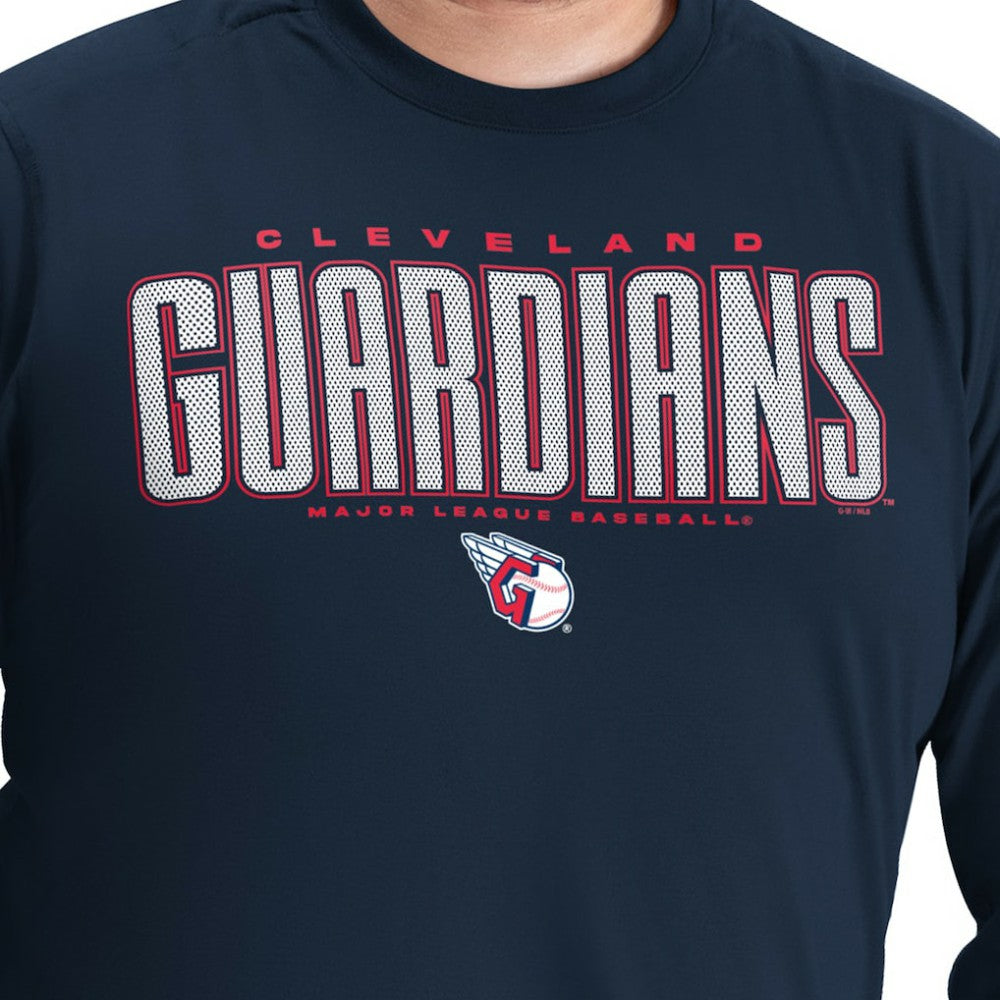 Cleveland Guardians G-III Sports by Carl Banks Adaptive Long Sleeve T-Shirt - Navy T-shirts