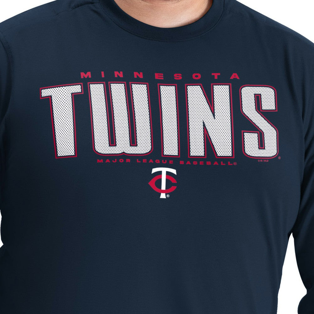 Minnesota Twins G-III Sports by Carl Banks Adaptive Long Sleeve T-Shirt - Navy T-shirts