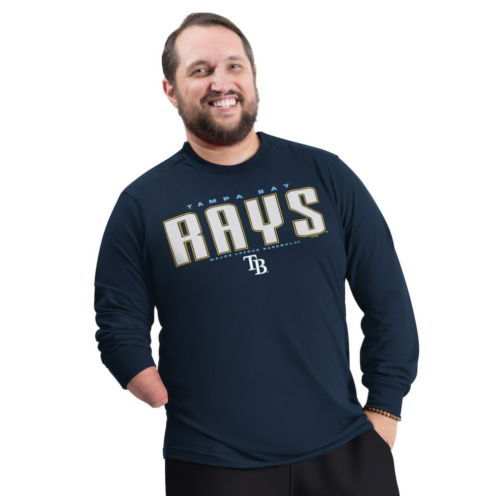 Tampa Bay Rays G-III Sports by Carl Banks Adaptive Long Sleeve T-Shirt - Navy T-shirts