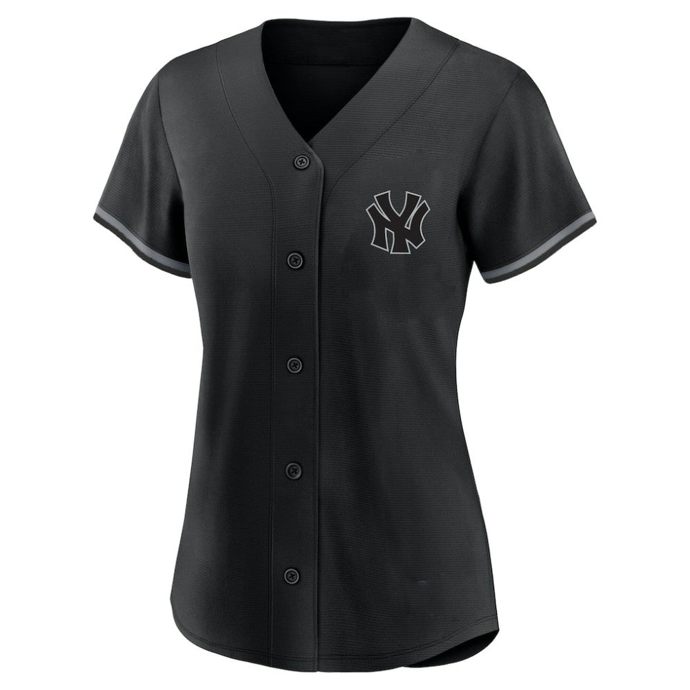 Aaron Judge New York Yankees Profile Women's Plus Size Player Name & Number Fashion Jersey - Black Jerseys