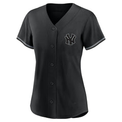 Aaron Judge New York Yankees Profile Women's Plus Size Player Name & Number Fashion Jersey - Black Jerseys