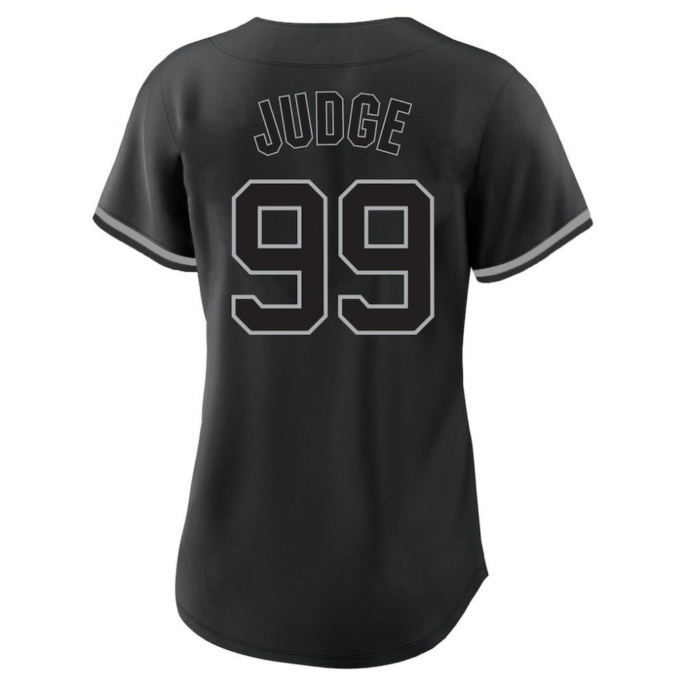 Aaron Judge New York Yankees Profile Women's Plus Size Player Name & Number Fashion Jersey - Black Jerseys
