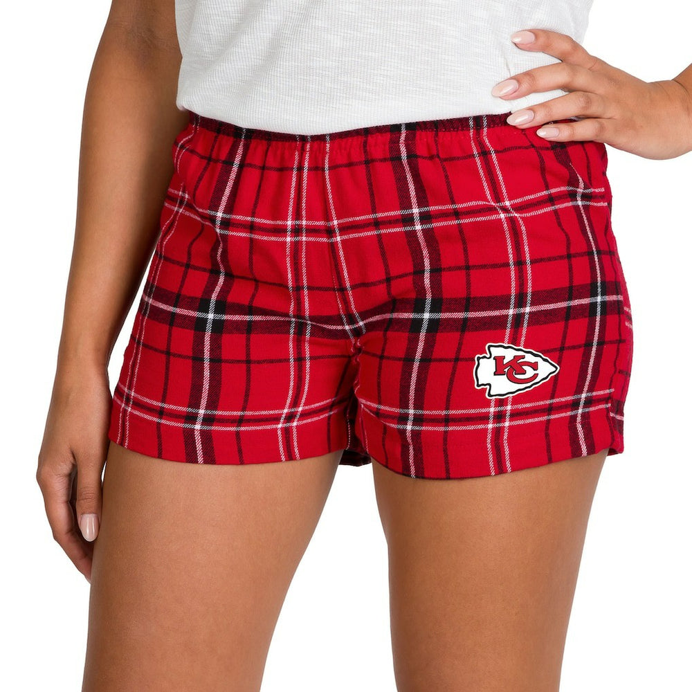 Kansas City Chiefs Concepts Sport Women's Ultimate Flannel Shorts Red/Black