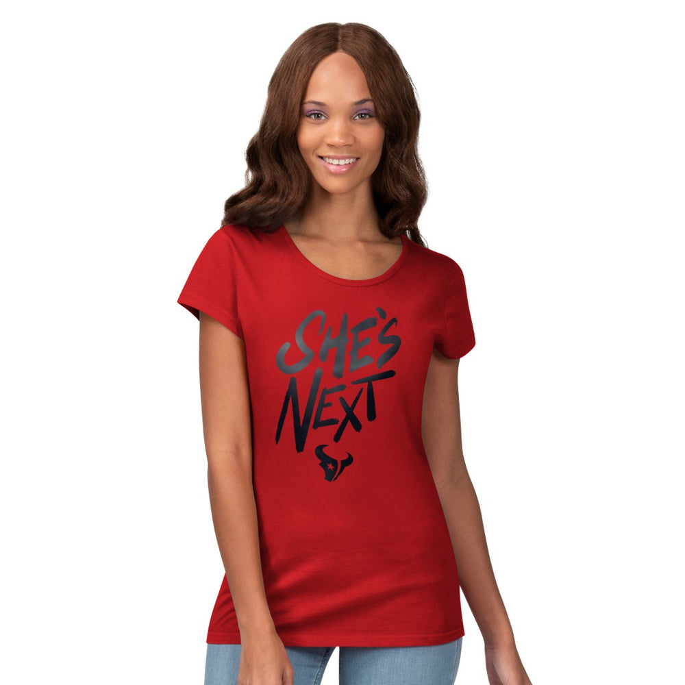 Houston Texans G-III 4Her by Carl Banks Women's She's Next Endzone T-Shirt Red