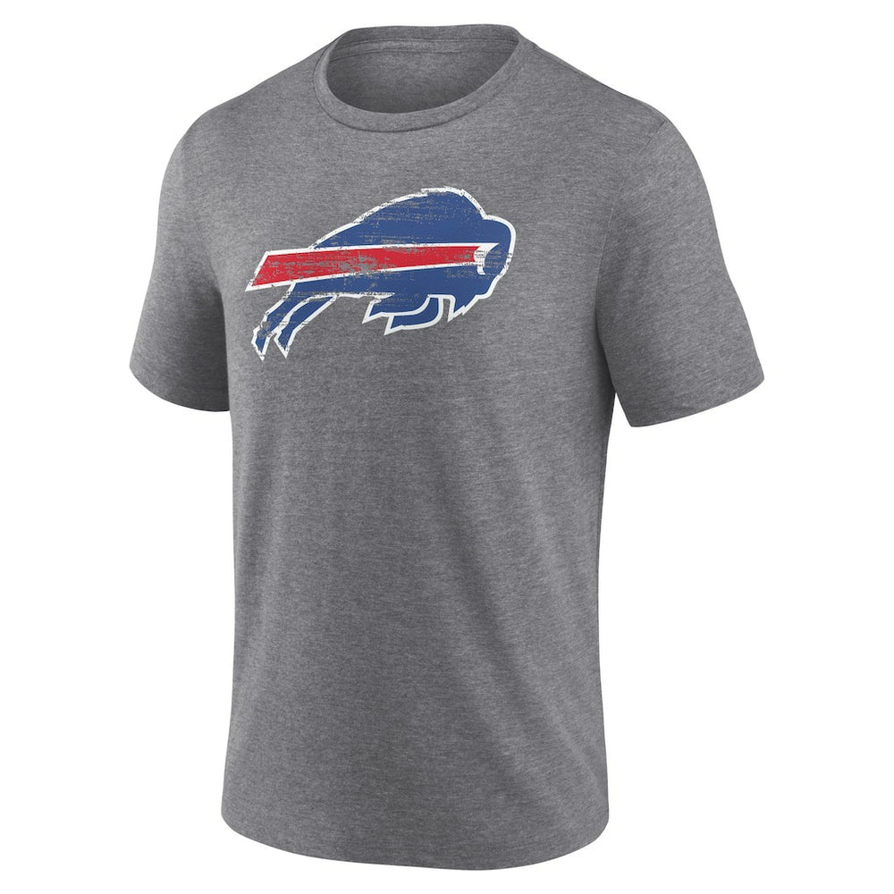 Buffalo Bills Heritage Custom Name & Number Tri-Blend T-Shirt Gray