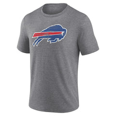 Buffalo Bills Heritage Custom Name & Number Tri-Blend T-Shirt Gray