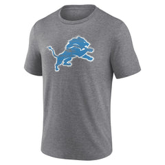 Detroit Lions Heritage Custom Name & Number Tri-Blend T-Shirt Gray