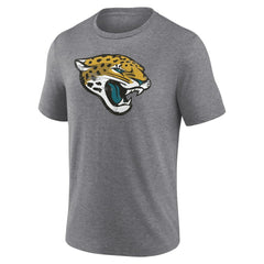 Jacksonville Jaguars Heritage Custom Name & Number Tri-Blend T-Shirt Gray