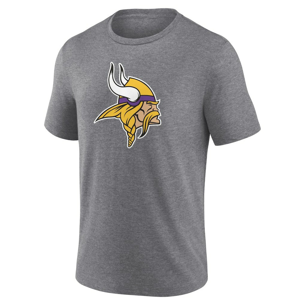 Minnesota Vikings Heritage Custom Name & Number Tri-Blend T-Shirt Gray