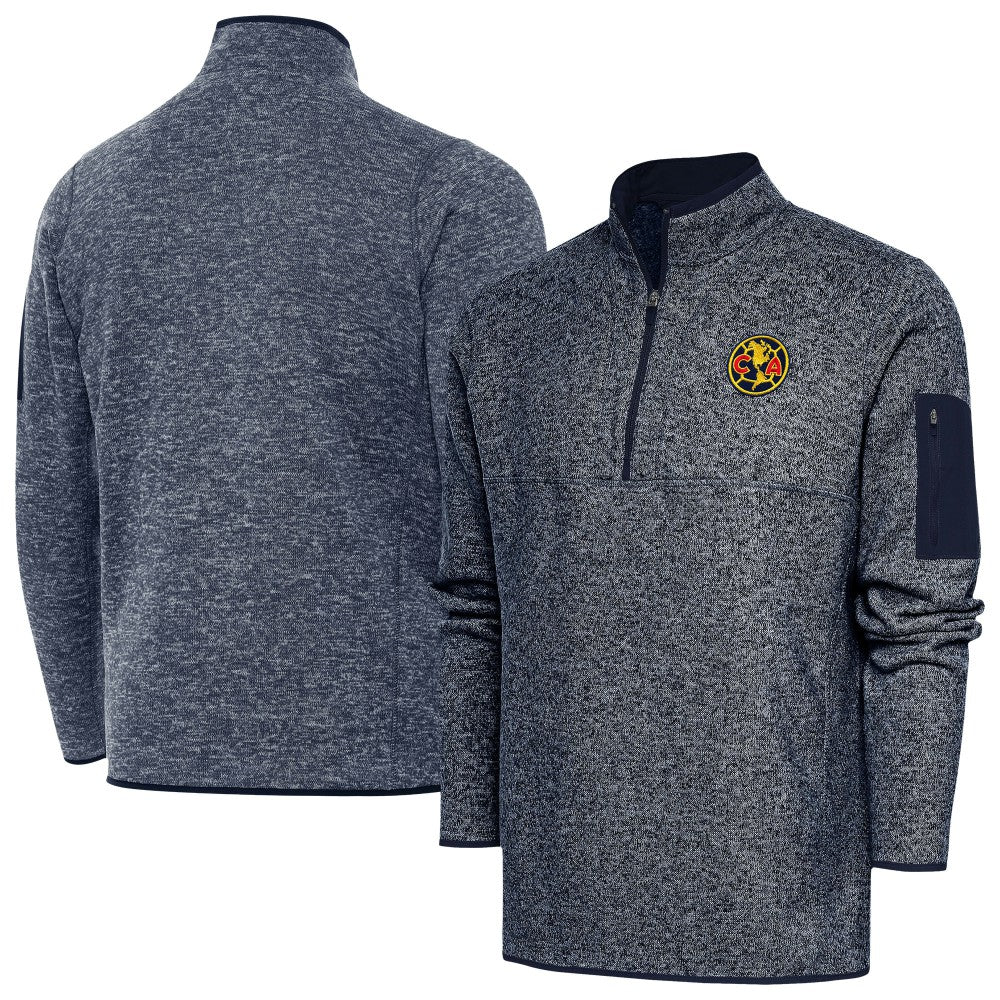 Club America Antigua Elevate Quarter-Zip Pullover Heather Navy shop